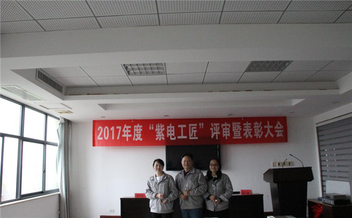 紫電公司舉辦首屆“紫電工匠”評審暨表彰大會 紫電公司舉辦首屆“紫電工匠”評審暨表彰大會